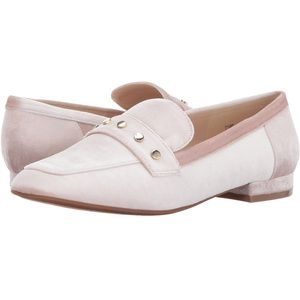 Nine West Blush Velvet Loafers - Xan Fabric Moccasins